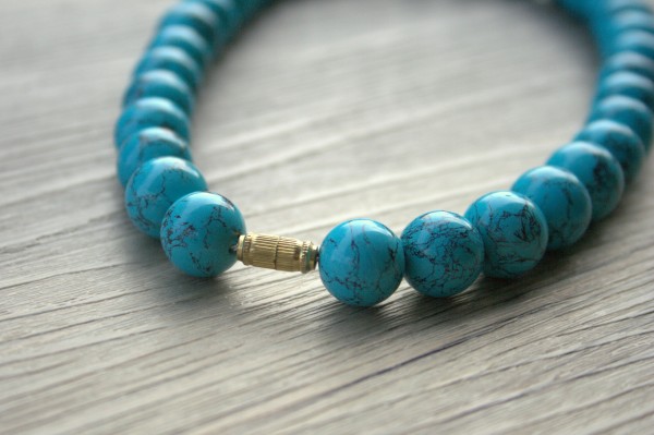 Refurbished vintage turquoise necklace by J'Adorn Designs
