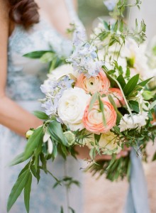 Pantone Greenery Bouquet Wedding Inspiration by J'Adorn Designs custom jewelry