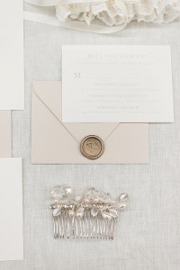 Classic-wedding-stationery-with-elegant-bridal-jewelry-by-Third-Clover-Paper-and-J'Adorn-Designs