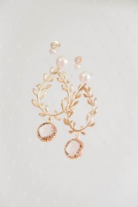 Tiny crystal pearl earrings, small bridal stud earrings, custom jewelry by J'Adorn Designs