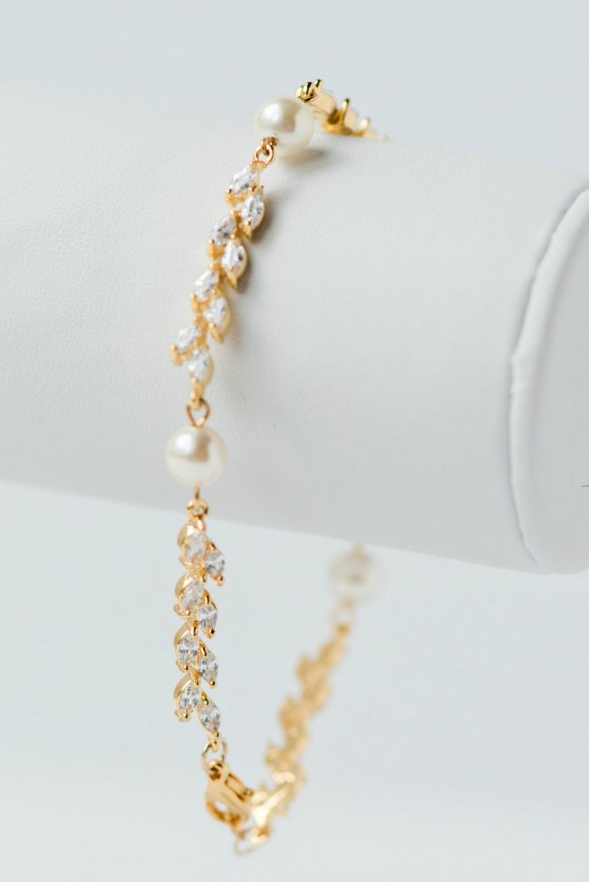 Crystal bridal bracelet crystal vine jewelry for German wedding hochzeit