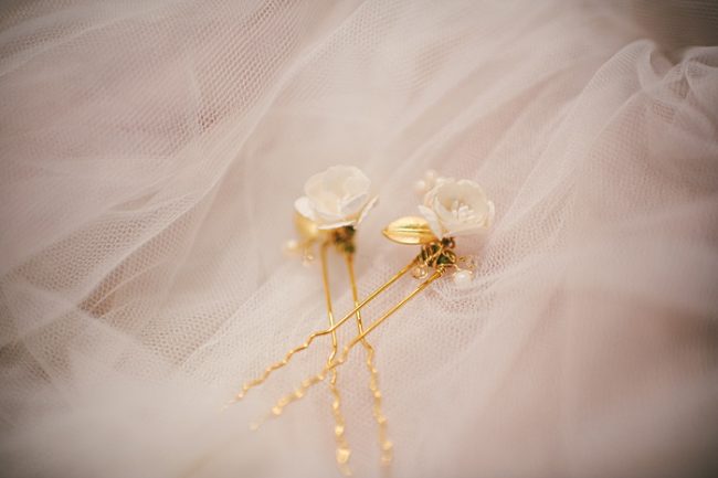 custom floral hairpins for texas bride's custom wedding jewelry, tiny flower headpiece, by J'Adorn Designs custom jeweler and bridal accessories