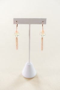 Rose gold tassel earrings, handcrafted jewelry by Maryland jewelry artisan J'Adorn Designs featured at Baltimore Museum of Art