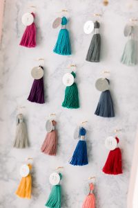 MayFair Market craft show features spring tassel jewelry and custom design your own tassel earrings by J'Adorn Designs in Catonsville, Maryland