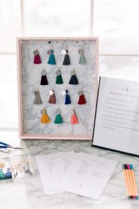 Craft show in Catonsville Maryland welcomes custom jewelry artisan J'Adorn Designs with spring accessories and design-your-own tassel earrings at the Tassel Bar
