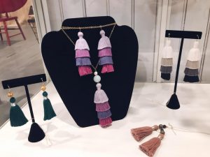 Cotton & Co jewelry display of J'Adorn Designs custom jewelry